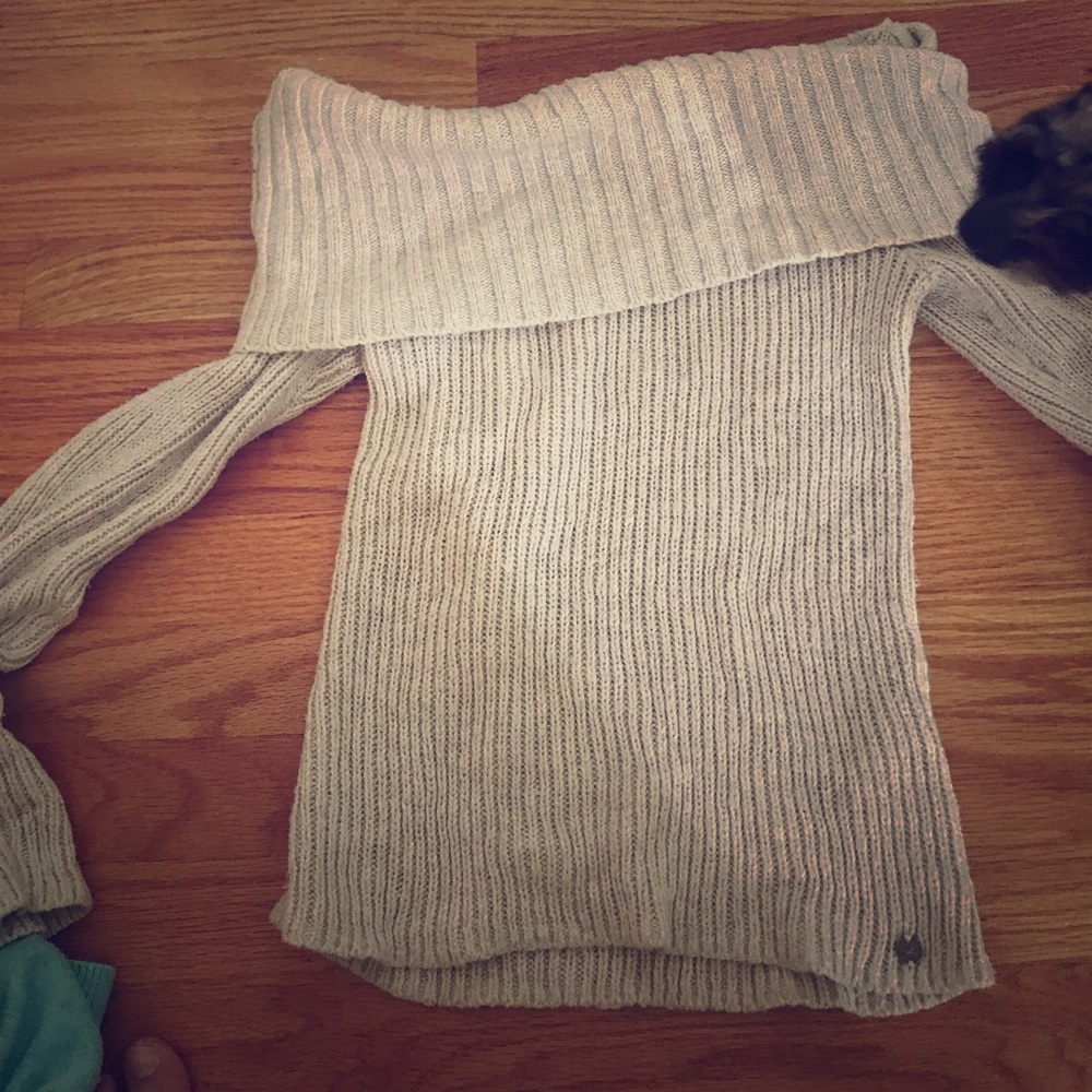 Off the shoulder sweater